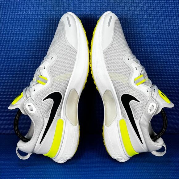 🔴 Nike React Miler Men Size 12.5 Grey Yellow Athletic Running Shoes CW1777-005 - Picture 5 of 8